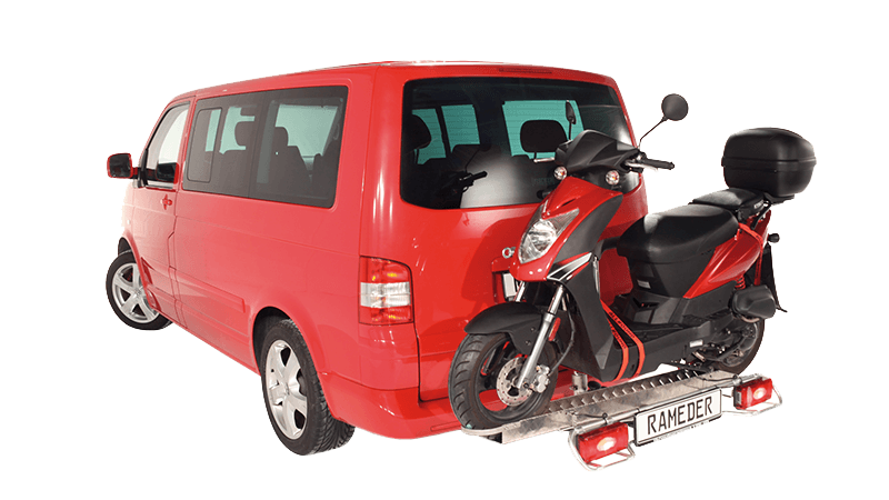 Transport av scootere og mopeder med sykkelholderen