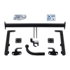 GDW Tilhengerkobling fastmontert inkl. TowTec E-sett 7polet Universal