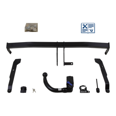 AUTO-HAK Tilhengerkobling avtagbart inkl. TowTec E-sett 7polet Universal