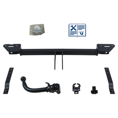 AUTO-HAK Tilhengerkobling avtagbart inkl. TowTec E-sett 13polet Universal