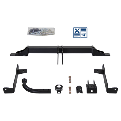 AUTO-HAK Tilhengerkobling fastmontert inkl. TowTec E-sett 7polet Universal