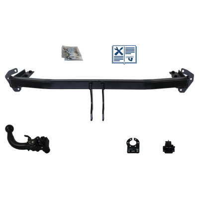 AUTO-HAK Tilhengerkobling avtagbart inkl. TowTec E-sett 7polet Universal
