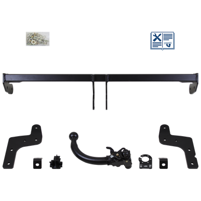AUTO-HAK Tilhengerkobling avtagbart inkl. TowTec E-sett 7polet Universal