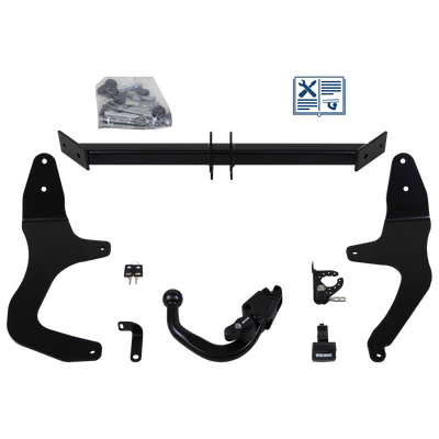 Brink Tilhengerkobling avtagbart inkl. TowTec E-sett 7polet Universal