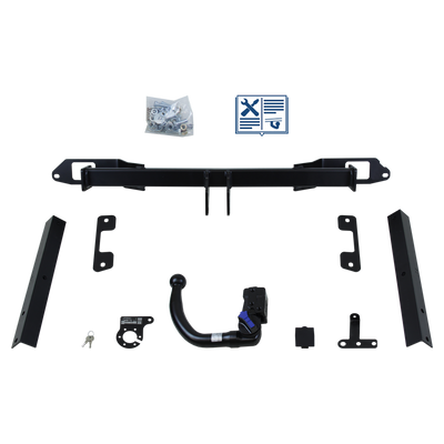 AUTO-HAK Tilhengerkobling avtagbart inkl. TowTec E-sett 7polet Universal