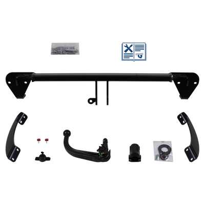 Westfalia Tilhengerkobling avtagbart inkl. TowTec E-sett 7polet Universal