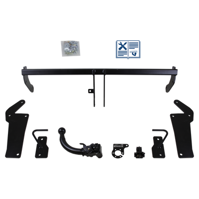 AUTO-HAK Tilhengerkobling avtagbart inkl. TowTec E-sett 7polet Universal