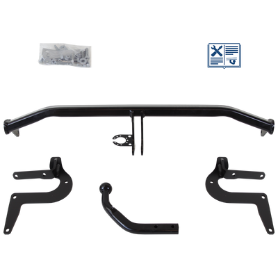 Brink Tilhengerkobling fastmontert inkl. TowTec E-sett 7polet Universal