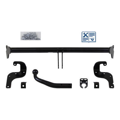 Brink Tilhengerkobling fastmontert inkl. TowTec E-sett 7polet Universal