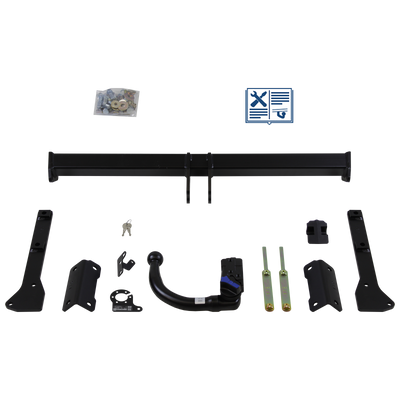 AUTO-HAK Tilhengerkobling avtagbart inkl. TowTec E-sett 7polet Universal