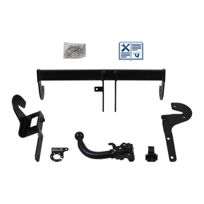 AUTO-HAK Tilhengerkobling avtagbart inkl. TowTec E-sett 7polet Universal