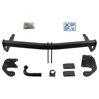 AUTO-HAK Tilhengerkobling fastmontert inkl. TowTec E-sett 7polet Universal