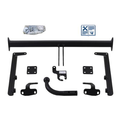 GDW Tilhengerkobling fastmontert inkl. TowTec E-sett 7polet Universal