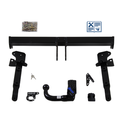 AUTO-HAK Tilhengerkobling avtagbart inkl. TowTec E-sett 7polet Universal