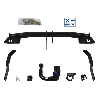 AUTO-HAK Tilhengerkobling avtagbart inkl. TowTec E-sett 7polet Universal