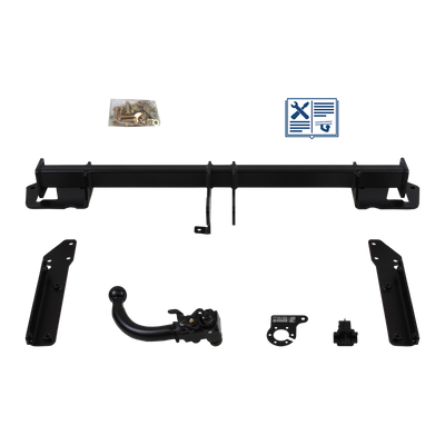 AUTO-HAK Tilhengerkobling avtagbart inkl. TowTec E-sett 7polet Universal