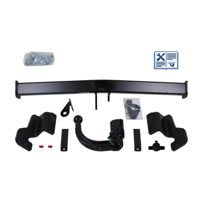 Westfalia Tilhengerkobling avtagbart inkl. TowTec E-sett 7polet Universal