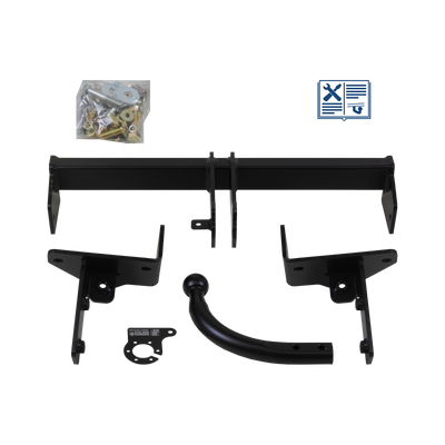 AUTO-HAK Tilhengerkobling fastmontert inkl. TowTec E-sett 7polet Universal