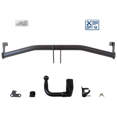 Brink Tilhengerkobling avtagbart inkl. TowTec E-sett 7polet Universal