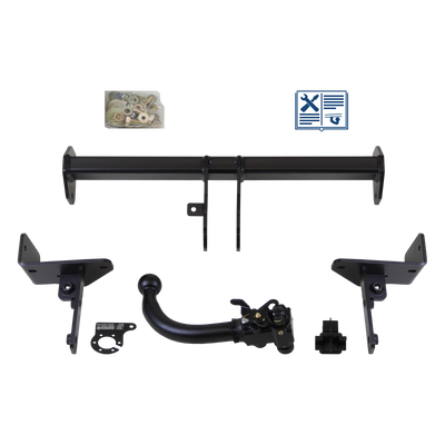 AUTO-HAK Tilhengerkobling avtagbart inkl. TowTec E-sett 7polet Universal