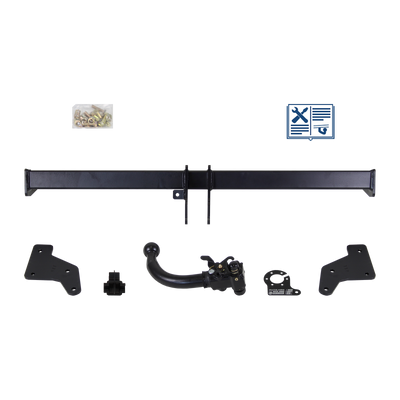 AUTO-HAK Tilhengerkobling avtagbart inkl. TowTec E-sett 7polet Universal