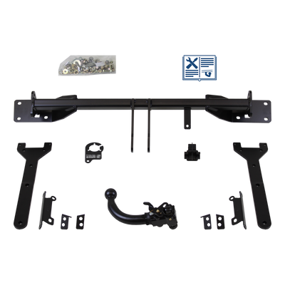 AUTO-HAK Tilhengerkobling avtagbart inkl. TowTec E-sett 7polet Universal