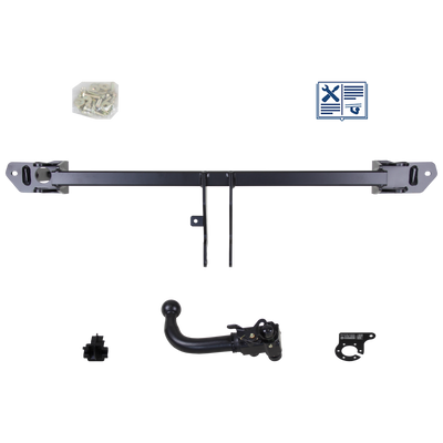 AUTO-HAK Tilhengerkobling avtagbart inkl. TowTec E-sett 7polet Universal