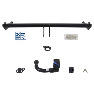 AUTO-HAK Tilhengerkobling avtagbart inkl. TowTec E-sett 7polet Universal