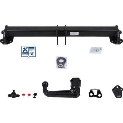 Westfalia Tilhengerkobling avtagbart inkl. TowTec E-sett 7polet Universal