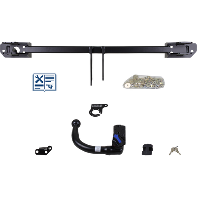 AUTO-HAK Tilhengerkobling avtagbart inkl. TowTec E-sett 7polet Universal