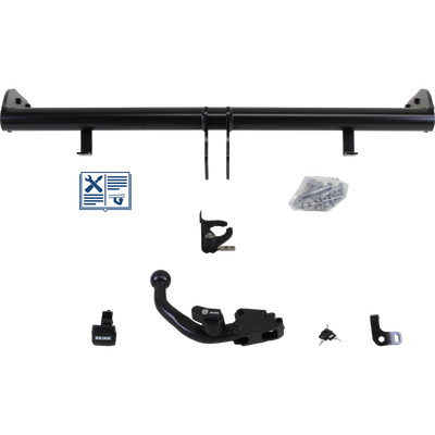 Brink Tilhengerkobling avtagbart inkl. TowTec E-sett 7polet Universal