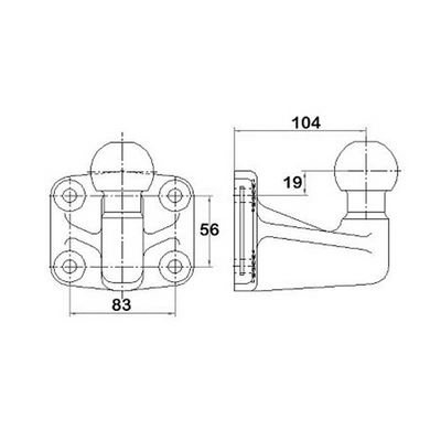 Kulehode 4-hulls Hullbilde 83 mm x 56 mm