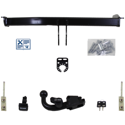 Brink Tilhengerkobling avtagbart inkl. TowTec E-sett 7polet Universal