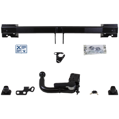 GDW Tilhengerkobling avtagbart inkl. TowTec E-sett 7polet Universal