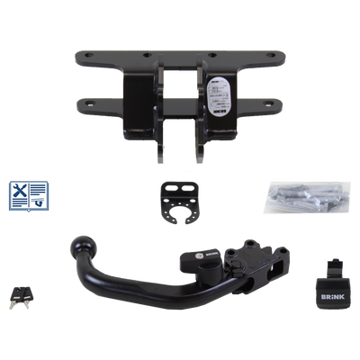 Brink Tilhengerkobling avtagbart inkl. TowTec E-sett 7polet Universal