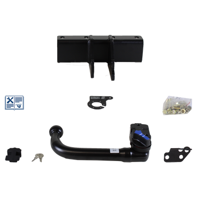 AUTO-HAK Tilhengerkobling avtagbart inkl. TowTec E-sett 7polet Universal