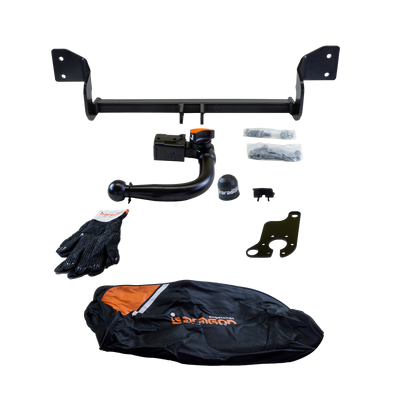 TowCar Tilhengerkobling avtagbart inkl. TowTec E-sett 7polet Universal